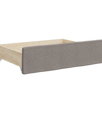 Tagesbett Ausziehbar mit Schubladen Taupe 80x200 cm Stoff