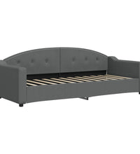 Tagesbett mit Matratze Dunkelgrau 80x200 cm Stoff
