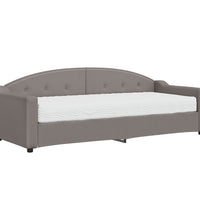Tagesbett mit Matratze Taupe 80x200 cm Stoff