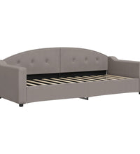 Tagesbett mit Matratze Taupe 80x200 cm Stoff