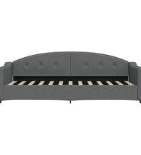 Tagesbett Ausziehbar Dunkelgrau 80x200 cm Stoff