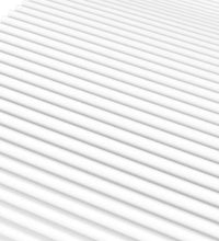 Tagesbett mit Matratze Creme 80x200 cm Stoff