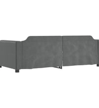 Tagesbett Ausziehbar mit Schubladen Dunkelgrau 80x200 cm Stoff