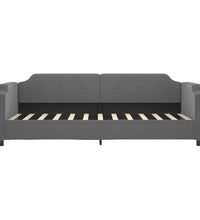 Tagesbett Ausziehbar mit Schubladen Dunkelgrau 100x200 cm Stoff