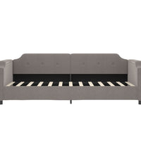 Tagesbett Ausziehbar mit Schubladen Taupe 100x200 cm Stoff