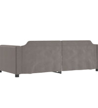 Tagesbett Ausziehbar mit Schubladen Taupe 100x200 cm Stoff