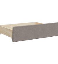 Tagesbett Ausziehbar mit Schubladen Taupe 90x200 cm Stoff