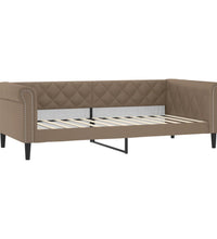 Tagesbett Ausziehbar mit Schubladen Braun 90x200 cm Kunstleder