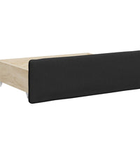 Tagesbett Ausziehbar mit Schubladen Schwarz 90x200cm Kunstleder