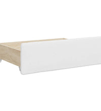 Tagesbett Ausziehbar mit Schubladen Weiß 90x200 cm Kunstleder