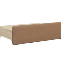 Tagesbett Ausziehbar mit Schubladen Braun 90x200 cm Kunstleder