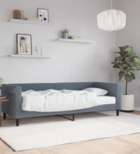 Tagesbett mit Matratze Dunkelgrau 80x200 cm Samt