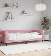 Tagesbett mit Matratze Rosa 90x200 cm Samt