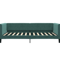 Tagesbett mit Matratze Dunkelgrün 100x200 cm Samt