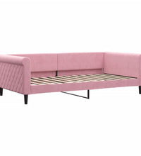 Tagesbett mit Matratze Rosa 100x200 cm Samt