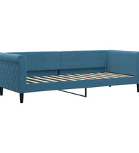 Tagesbett Ausziehbar Blau 80x200 cm Samt