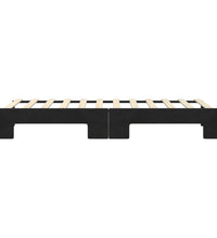 Tagesbett Ausziehbar Schwarz 80x200 cm Samt