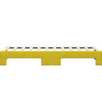 Tagesbett Ausziehbar Gelb 80x200 cm Samt