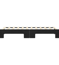 Tagesbett Ausziehbar Schwarz 90x200 cm Samt