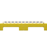 Tagesbett Ausziehbar Gelb 90x200 cm Samt