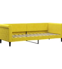 Tagesbett Ausziehbar mit Schubladen Gelb 80x200 cm Samt