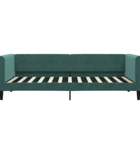 Tagesbett Ausziehbar mit Schubladen Dunkelgrün 90x200 cm Samt