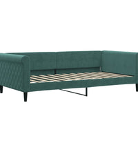 Tagesbett Ausziehbar mit Schubladen Dunkelgrün 100x200 cm Samt