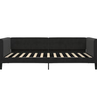 Tagesbett Ausziehbar mit Schubladen Schwarz 100x200 cm Samt