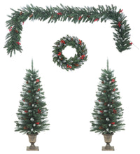 4-tlg. Türschmuck-Set für Weihnachten PVC