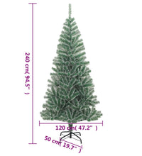 Künstlicher Weihnachtsbaum Beschneit Grün 240 cm