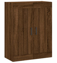 Highboard Braun Eichen-Optik 69,5x34x180 cm Holzwerkstoff
