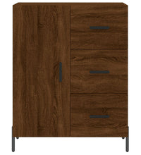 Highboard Braun Eichen-Optik 69,5x34x180 cm Holzwerkstoff