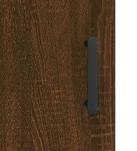 Highboard Braun Eichen-Optik 69,5x34x180 cm Holzwerkstoff