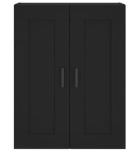 Highboard Schwarz 69,5x34x180 cm Holzwerkstoff
