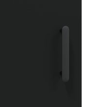 Highboard Schwarz 69,5x34x180 cm Holzwerkstoff
