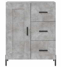 Highboard Betongrau 69,5x34x180 cm Holzwerkstoff