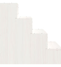 Haustiertreppe Weiß 40x49x47 cm Massivholz Kiefer