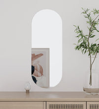 Wandspiegel 20x50 cm Glas Oval