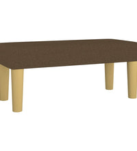 Boxspringbett mit Matratze Dunkelbraun 80x200 cm Stoff