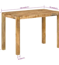 Esstisch 110x55x76 cm Massivholz Mango