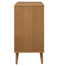 Sideboard MOLDE Braun 76,5x40x80 cm Massivholz Kiefer