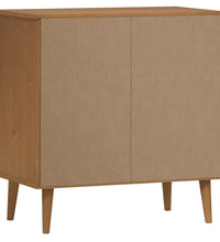 Sideboard MOLDE Braun 76,5x40x80 cm Massivholz Kiefer