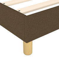 Boxspringbett mit Matratze Dunkelbraun 80x200 cm Stoff