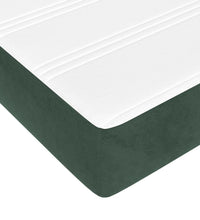 Boxspringbett mit Matratze Dunkelgrün 180x200 cm Samt