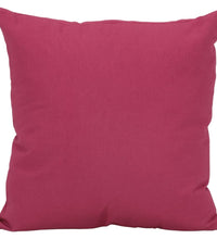 7-tlg. Dekokissen-Set Rosa Stoff