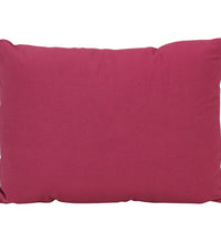 7-tlg. Dekokissen-Set Rosa Stoff