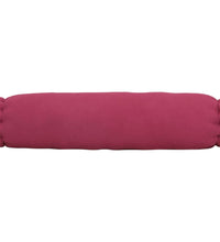 7-tlg. Dekokissen-Set Rosa Stoff