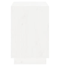 Schuhregal Weiß 110x34x52 cm Massivholz Kiefer