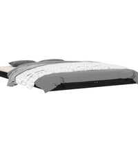 Massivholzbett Schwarz 140x200 cm Kiefer