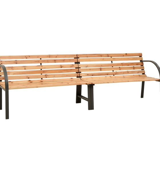 Doppel-Gartenbank 225 cm Massivholz Tanne